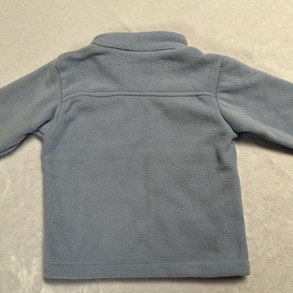 Columbia Full Zip Fleece Jacket Youth 2T Castle Dale Light Dusty Blue Pockets - Picture 4 of 8